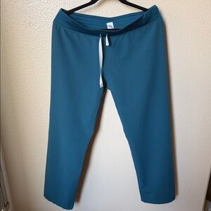 Figs Caribbean Blue Livingston Drawstring Scrub Pants